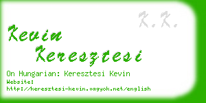 kevin keresztesi business card